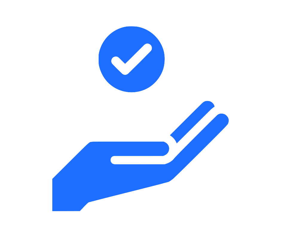 Icon of a hand creating value 
Icono de mano creando valor Hanova Consulting